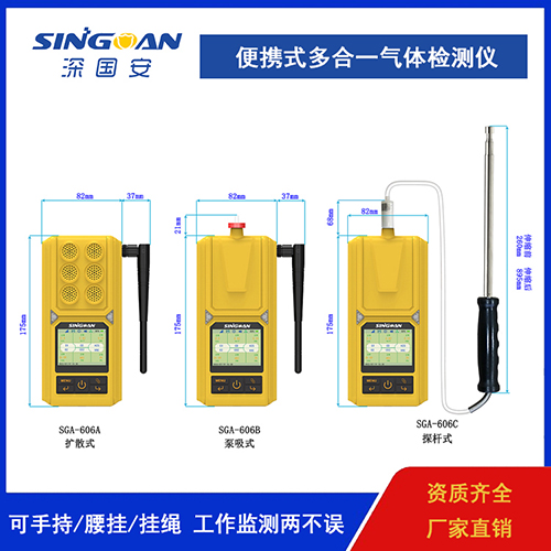 手持腰掛式多合一有毒氣味檢測(cè)儀